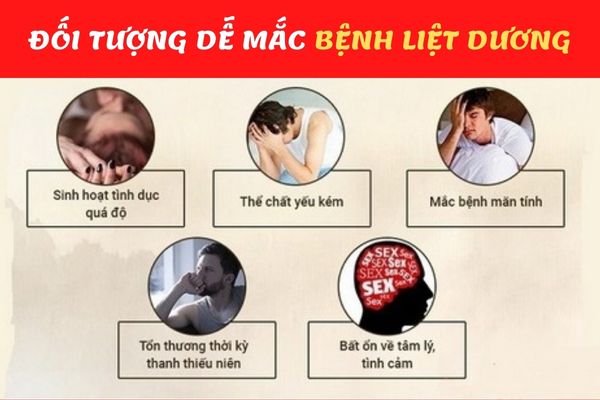 Các đối tượng dễ mắc bệnh liệt dương