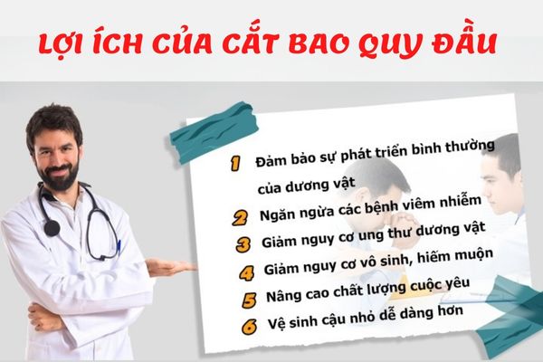 Cắt bao quy đầu mang đến nhiều lợi ích cho nam giới