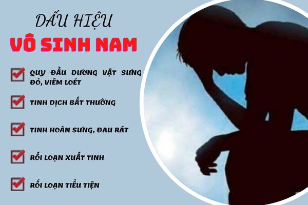 Vô sinh nam có thể nhận biết qua nhiều triệu chứng bất thường