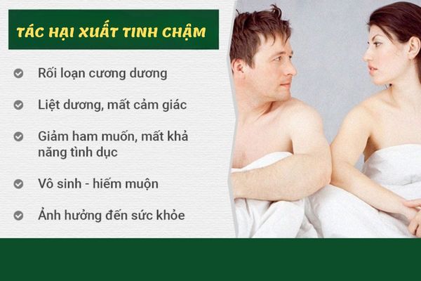 Xuất tinh chậm gây ra nhiều ảnh hưởng đối với nam giới