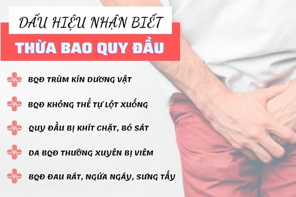 Dấu hiệu nhận biết thừa bao quy đầu ở nam giới