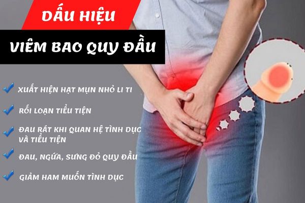 Dấu hiệu nhận biết viêm bao quy đầu nam giới