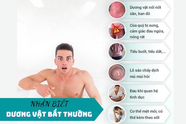 Những dấu hiệu cần thăm khám và chữa bệnh dương vật ngay lập tức