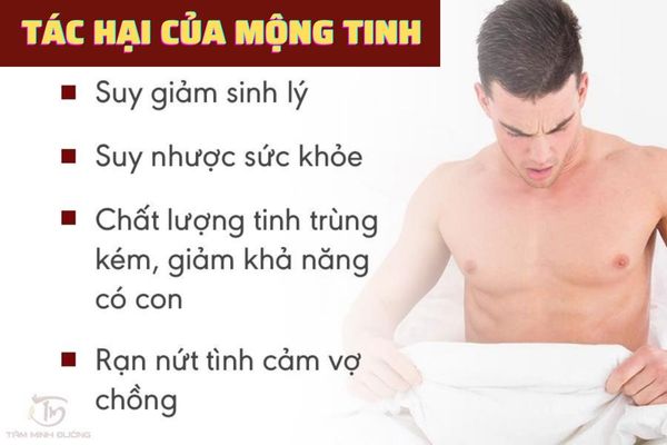 Mộng tinh gây ra nhiều ảnh hưởng đến tinh thần và sức khỏe của nam giới