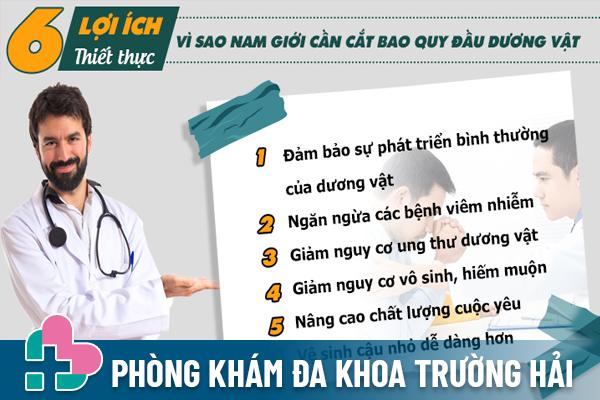 Cắt bao quy đầu mang đến lợi ích nam giới cần biết